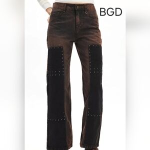 Urban Outfitters BDG Cade Cowboy Studded Bootcut Pant